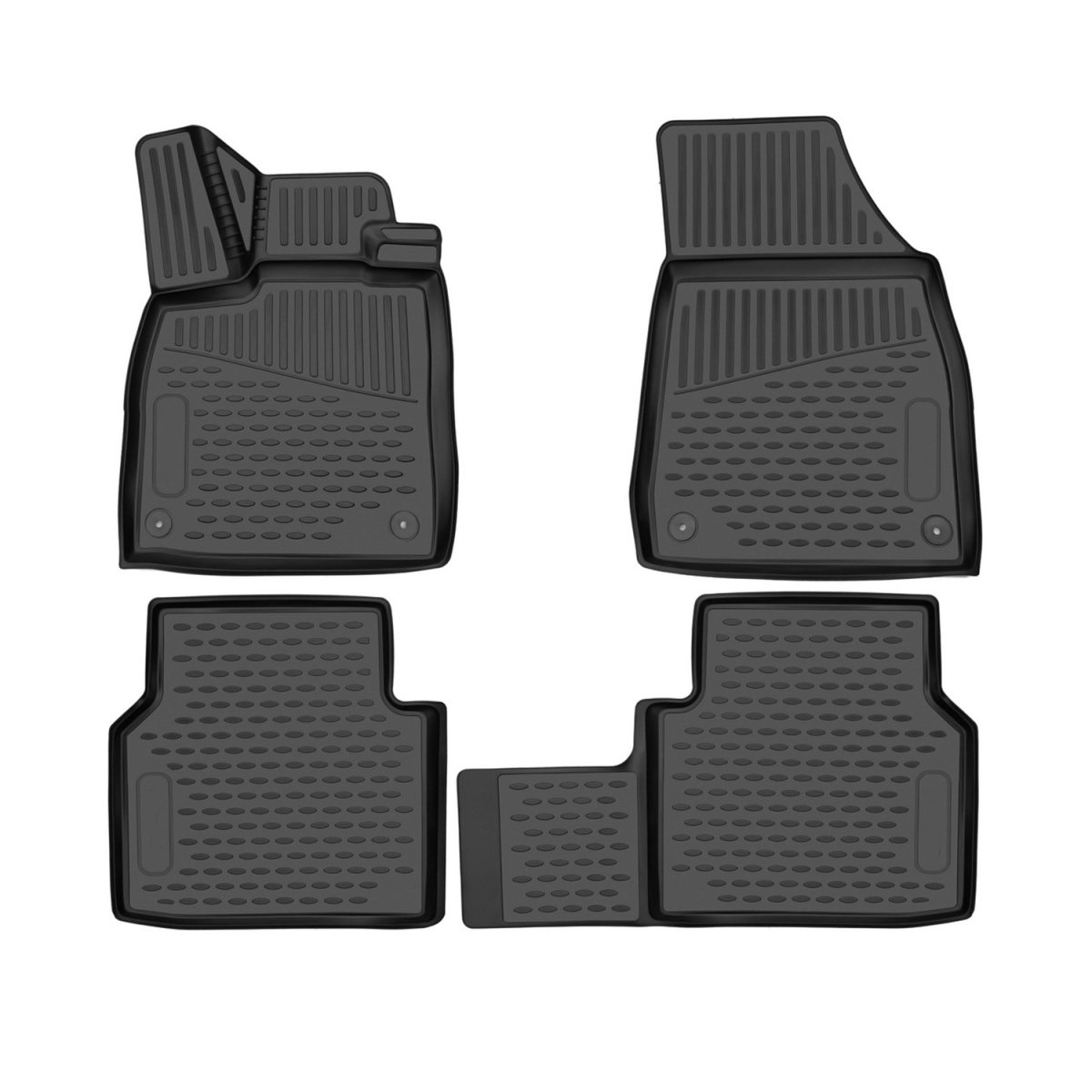 Audi Q4 E-Tron Floor Mats - Omac - Rubber TPE - Black - '22-'24